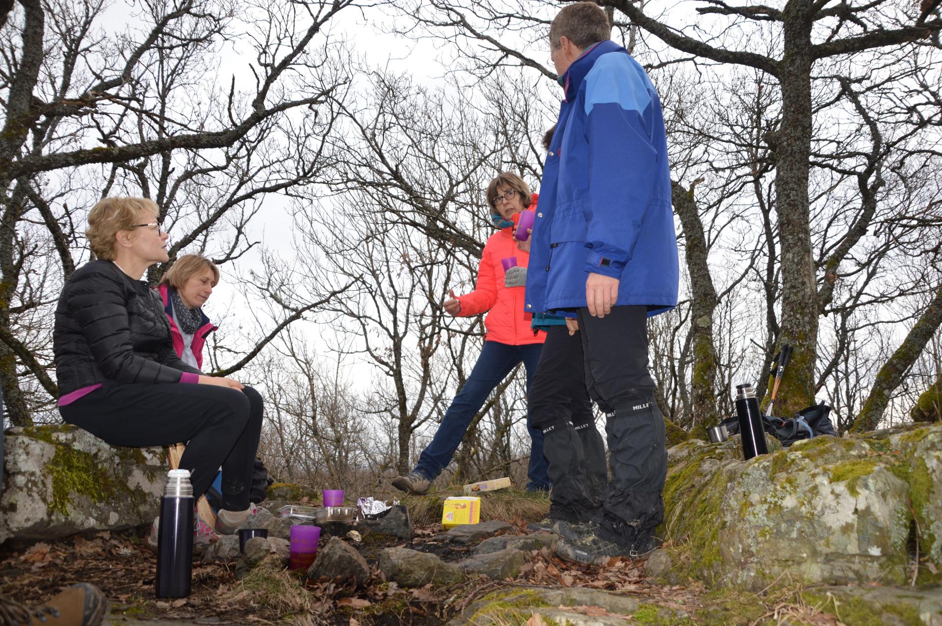 la pause gourmande sur le Mont Pothu