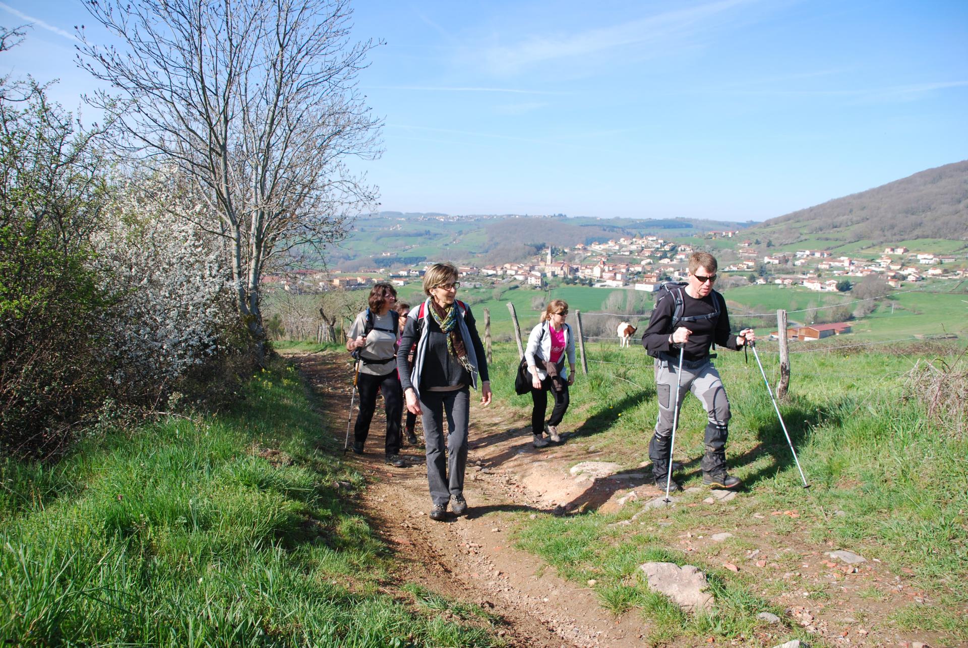 Nos courageux marcheurs en plein effort