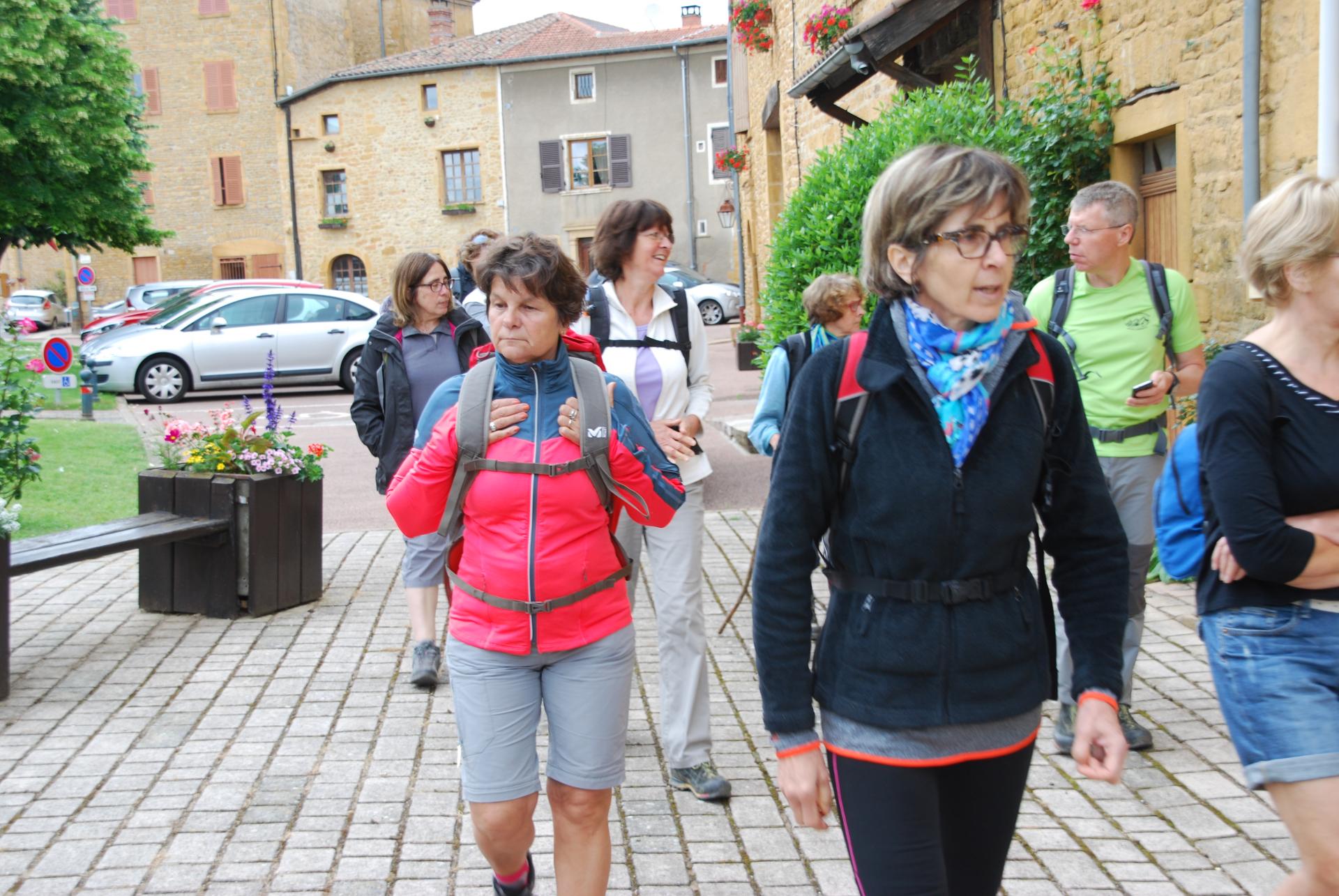 Départ de la balade de Bagnols