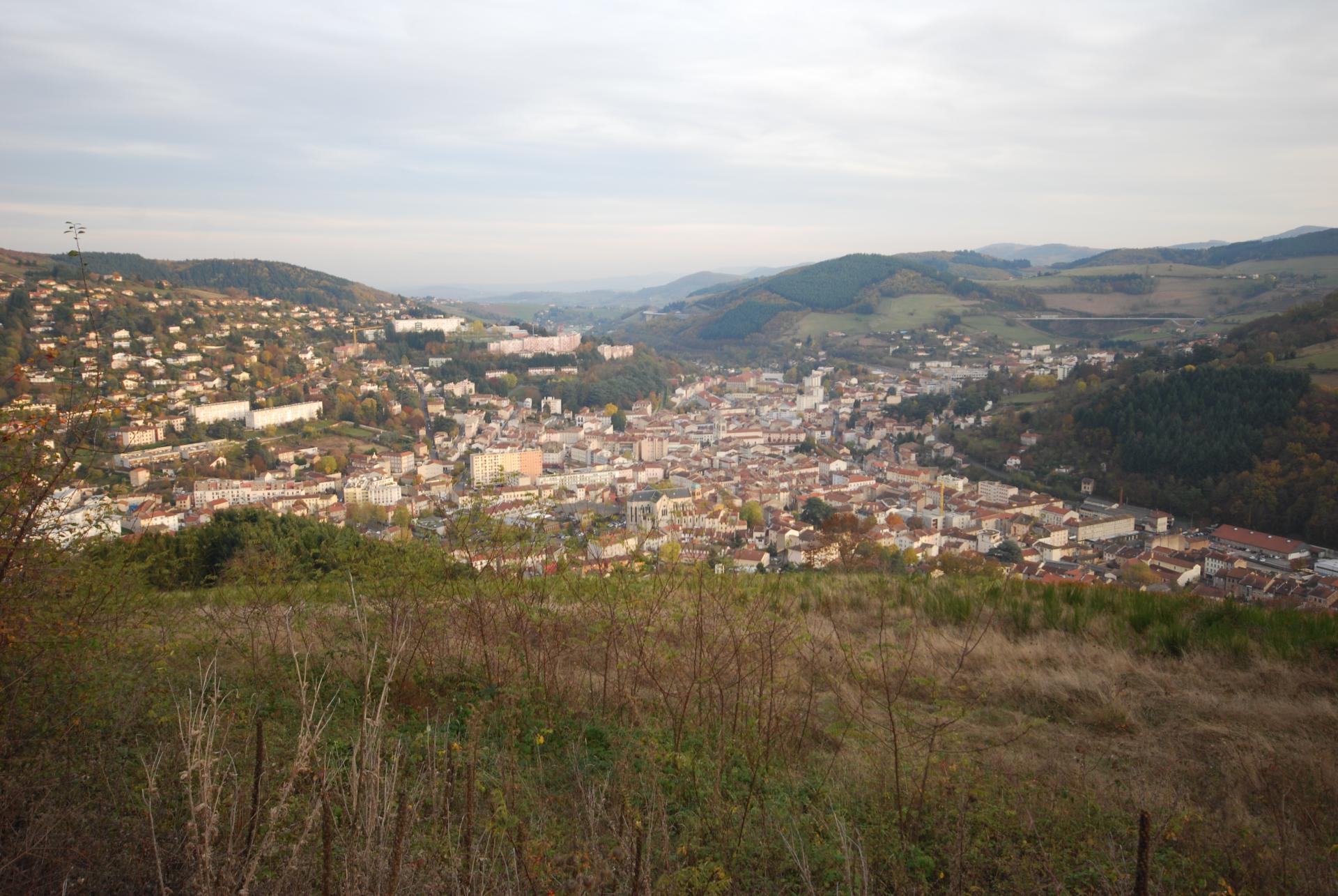 Vue aérienne sur Tarare