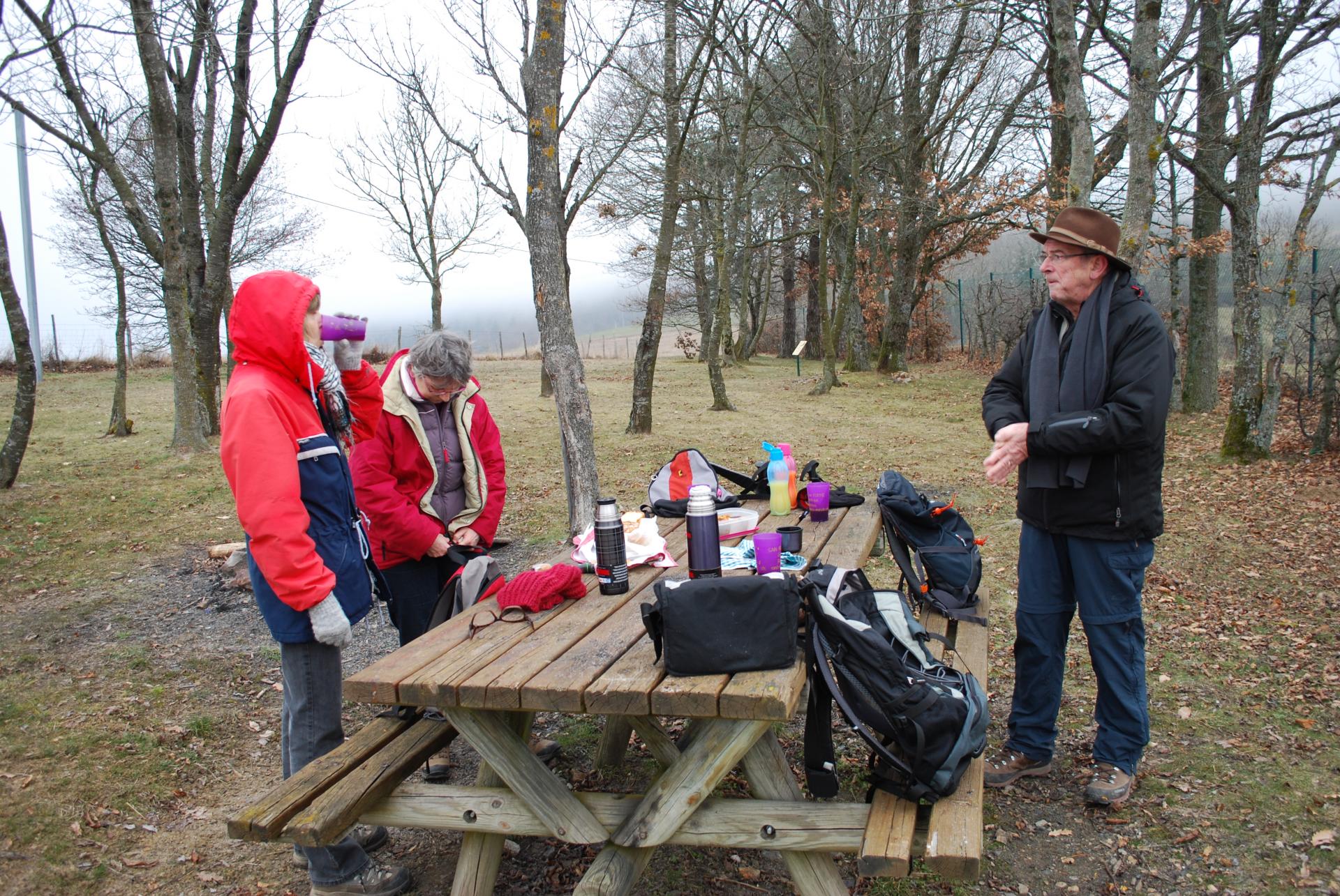 Pause en haut du crêt d'Arjoux