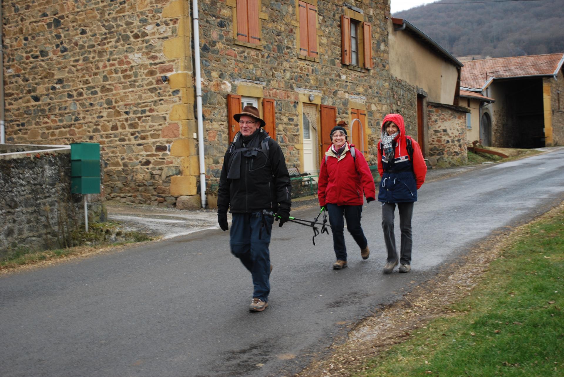 Le retour joyeux vers le hameau de Taylan