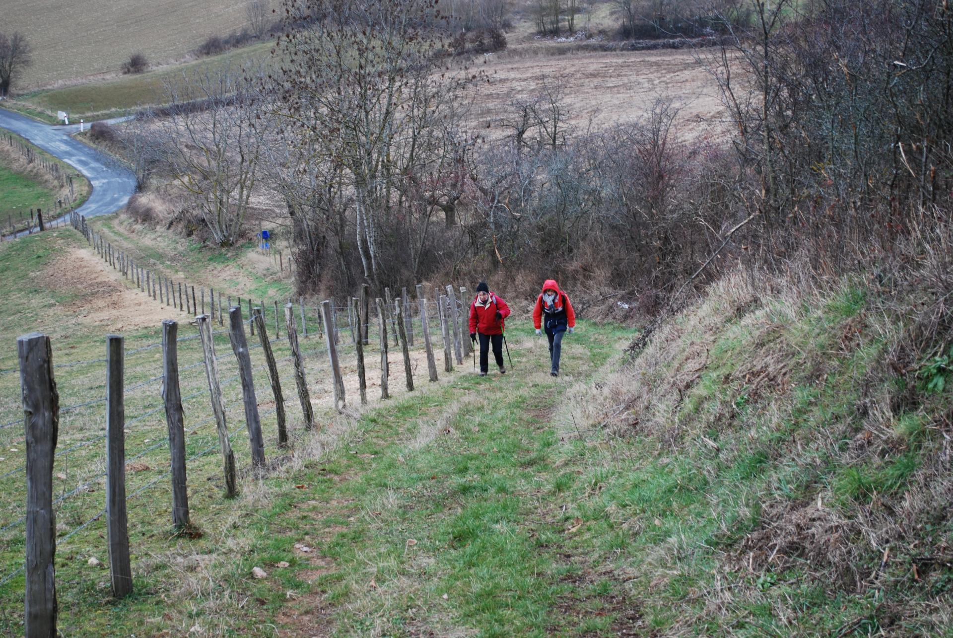 Dernière grimpette vers le village d'Ancy