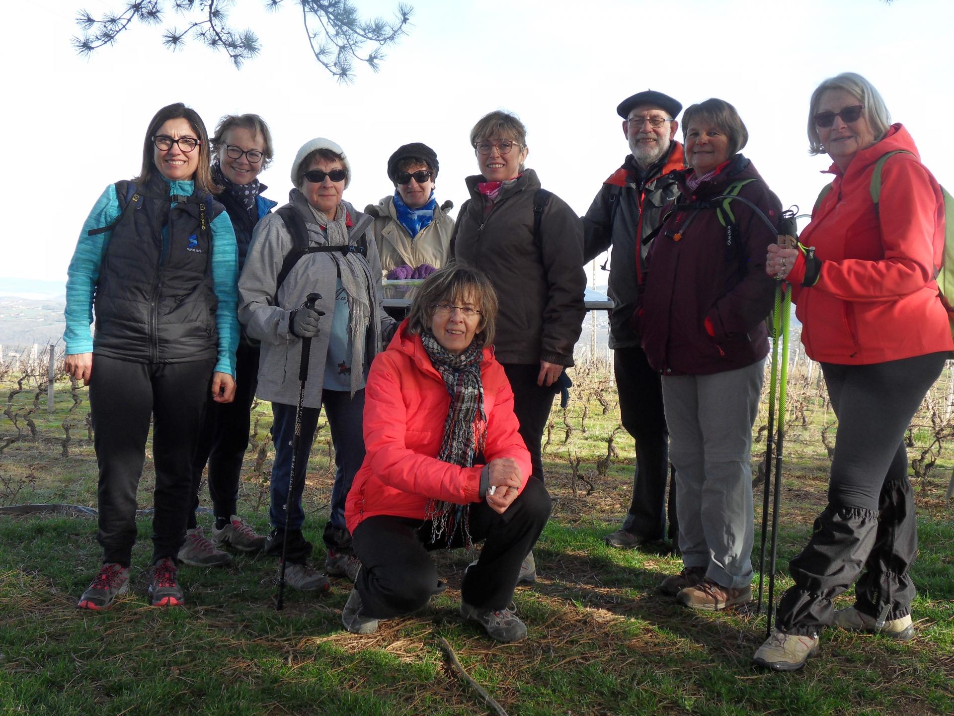 La bande de marcheuses et marcheurs ce dimanche 3 mars.