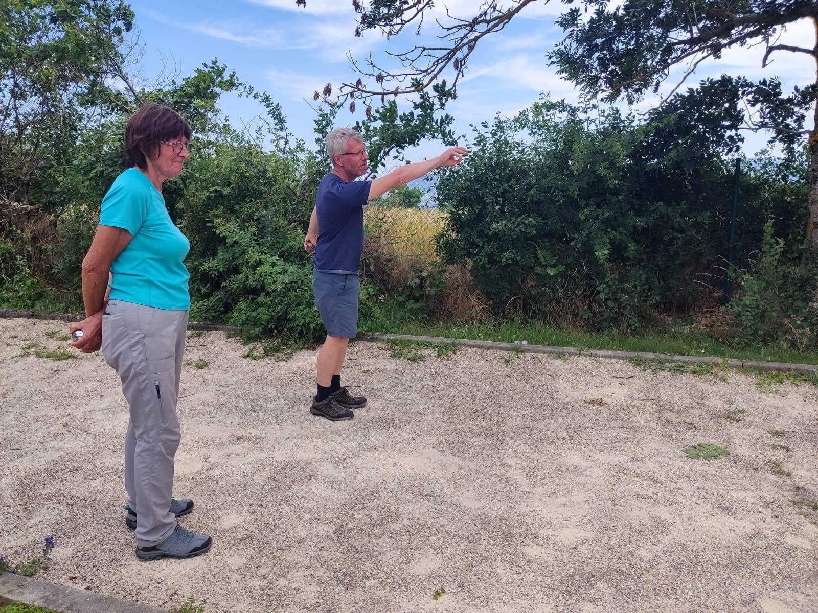 Et les jeux  de boules pour terminer notre superbe journée..